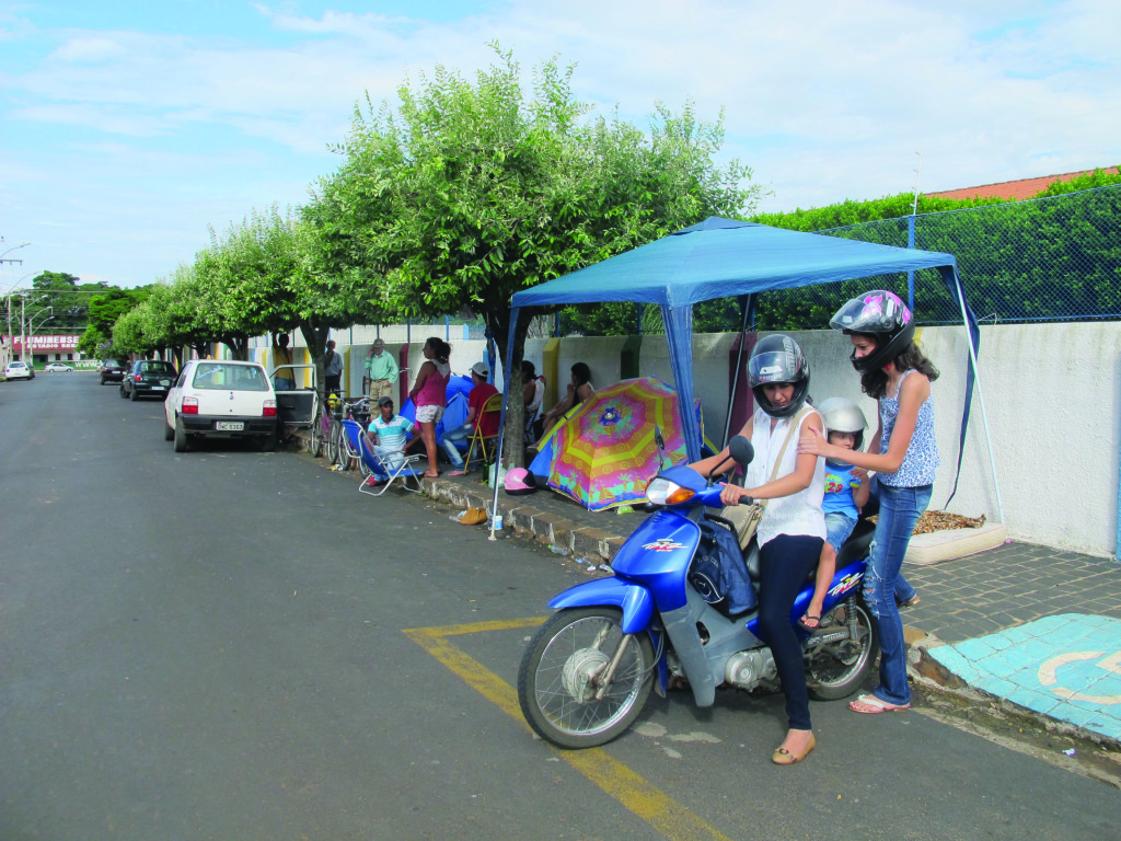 Cenário do CMEI Irmã Margarida na tarde de sexta-feira,11