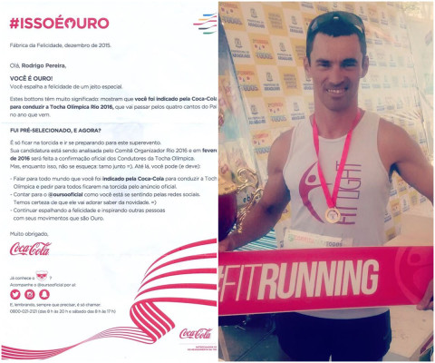 Rodrigo Titcha foi o araguarino pré-selecionado para carregar a Tocha Olímpica em nossa cidade