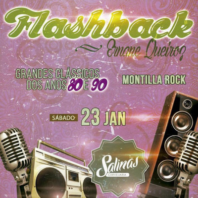 Neste sábado acontece o Flashback na Cervejaria Salinas