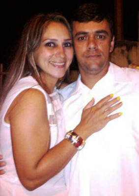 Thais Ribeiro Neiva Carisio aniversariante do dia 23 e o marido Juciano Neiva Carisio, do dia 29 