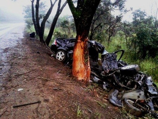 Choque contra árvore deixou vítima fatal