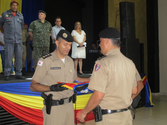 Passagem de comando foi presidida pelo tenente coronel Volney Halan Marques, comandante da 9ª Região da Polícia Militar