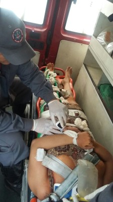  Jovem sofreu acidente na rodovia MG-414, km 17, saída para Anhanguera