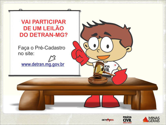 Antes de ir ao local indicado no edital é necessário fazer o Pré-Cadastro de Potenciais Arrematantes