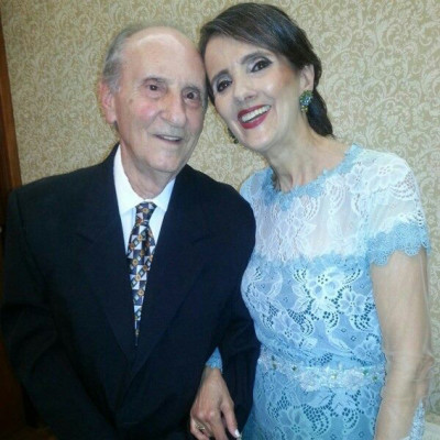 Fábio Bittencourt, aniversariante do dia 18, com a esposa Odilamar Silvestre 