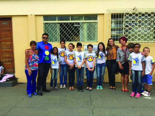 O projeto foi levado à escola e apresentado aos estudantes nesta quarta-feira