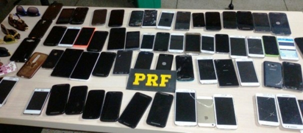 Material apreendidos pelos agentes da PRF