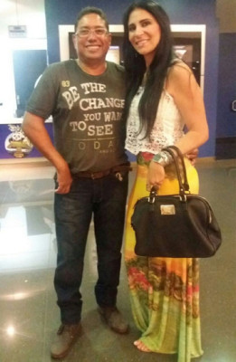 Washington Natan da Costa, aniversariante do dia 4. Na foto com Márcia Regina dos Anjos 