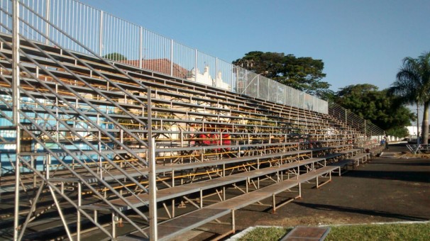 Montagem da estrutura deve ser concluída nessa sexta-feira 