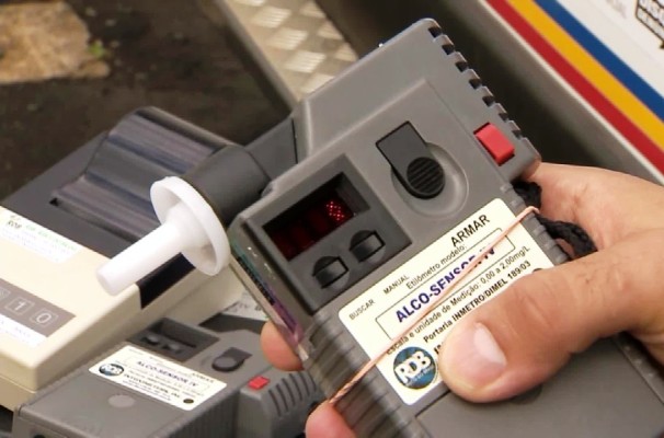 Bafômetros são utilizados em testes de embriaguez ao volante