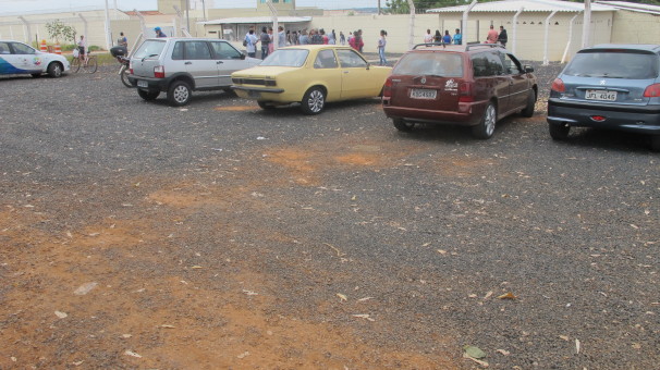 Porta do Presídio na manhã desta quarta-feira