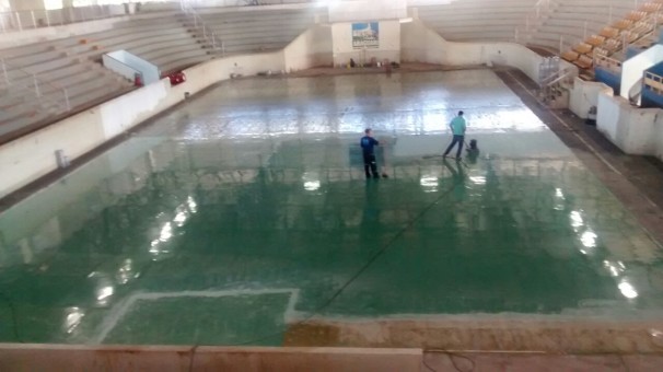 Batalhão solicitou que seja feito reforço nas rampas do ginásio poliesportivo