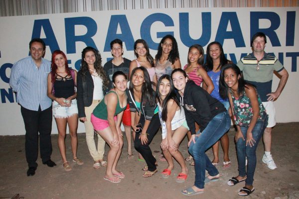 Delegação do basquete feminino da prefeitura de Araguari