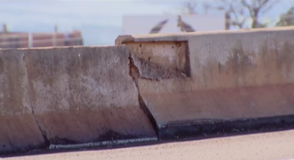 Depressão na pista pode colocar em risco a segurança dos condutores