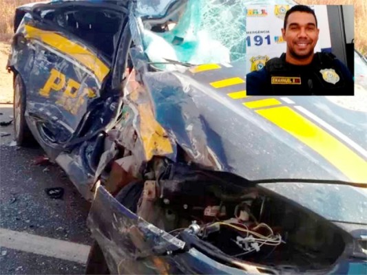 Policial se deslocava na viatura com um colega para sua cidade de origem ** PRF