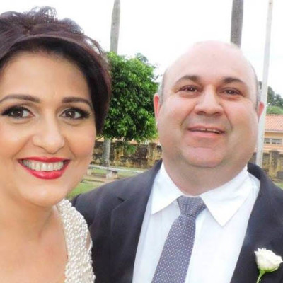 Wlamir Amador anivesariante do dia 8, ao lado da esposa Ana Lúcia