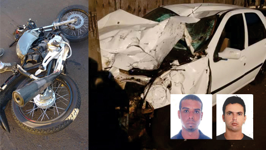 A polícia informou ainda que os dois motoristas eram inabilitados e estavam ‘tirando racha’ no momento do acidente