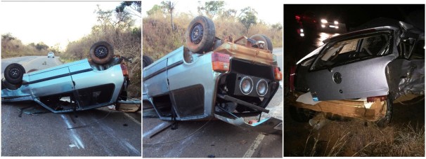 Veículos envolvidos em acidentes nas rodovias