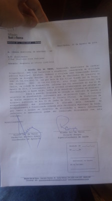 Responsáveis pela OS Missão Sal da Terra também foram convidados a participar da sessão