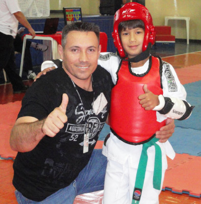 Lucas e o mestre Joel