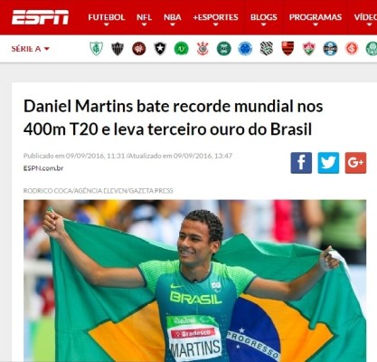 A falta de respeito aos paratletas no contraste de duas manchetes