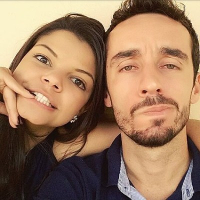Cecília Giolo, aniversariante de hoje, ao lado do namorado Willian Sousa
