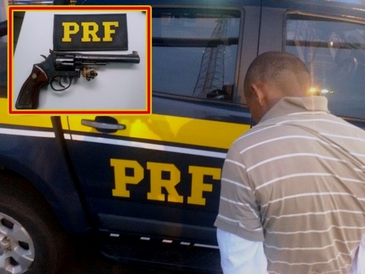 O suspeito foi flagrado por volta de 3h de ontem