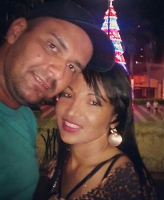 Jaqueline Guedes, aniversariante do dia 26, ao lado de Edson Junior