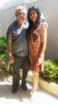 José Geraldo de Mendonça, aniversariante do dia 4, com a esposa Maria das Neves de Mendonça 