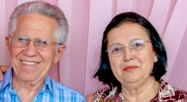 José Luiz Barbosa ao lado da esposa Marlene Maria Alves Barbosa aniversariante do dia 12 