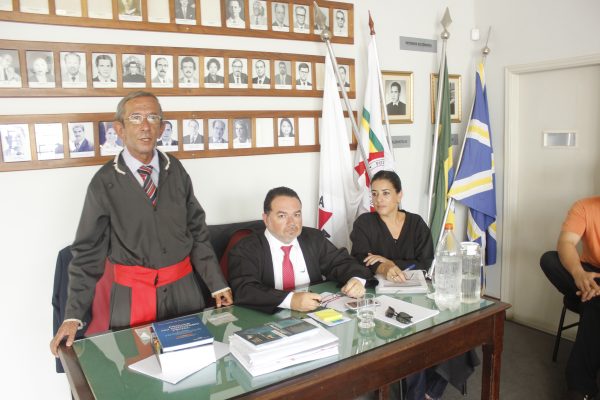 Integrantes da defesa no julgamento de ontem