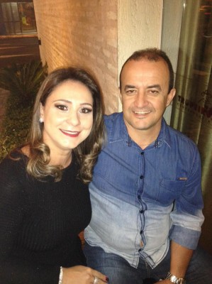Karen e Cristiano Guimarães  aniversariante do dia  26-01