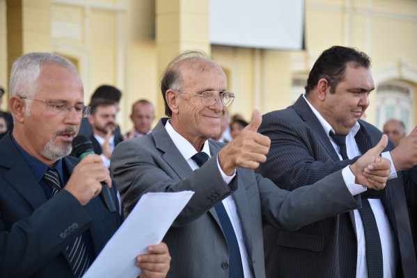 Prefeito Marcos Coelho afirma que o novo mandato será um grande desafio (crédito Pedro Fonseca)