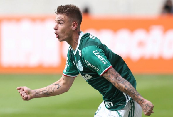Róger Guedes tem 34 jogos pelo Palmeiras.