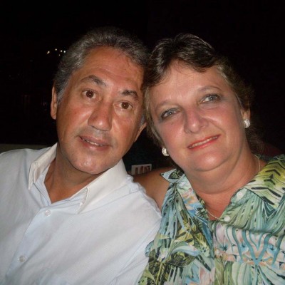 Luciene Viso com o marido Ernane Viso - 11 de fevereiro 