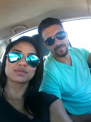 Alessandra Ribeiro (12/3), ao lado de seu namorado Ivan Luiz