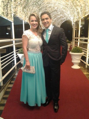 Antônio Ferreira de Morais Junior, aniversariante do dia 3, ao lado da esposa Isaura Schultz