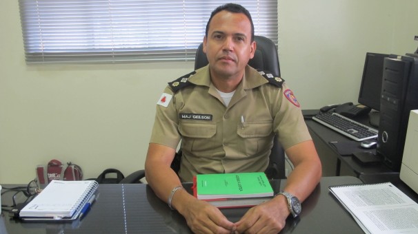 Major Geilson, subcomandante do 53° Batalhão de Polícia Militar