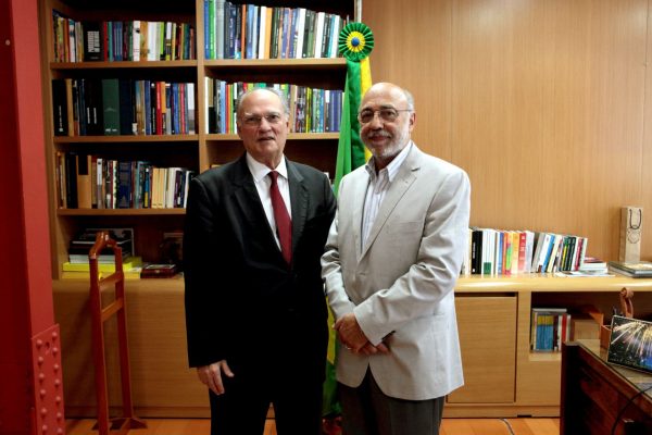 Ministro da Cultura Roberto Freire e o secretário Executivo da pasta João Batista de Andrade