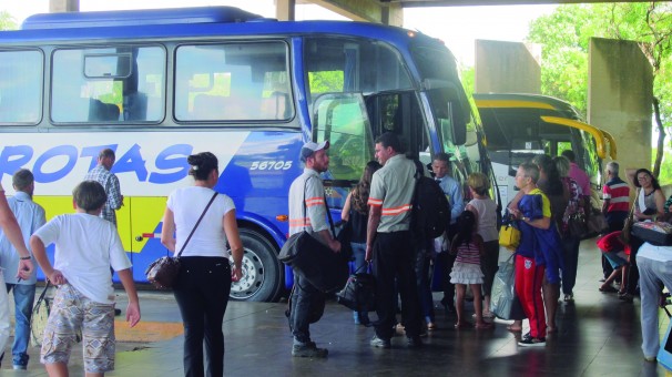 Fluxo no Terminal Rodoviário é reduzido em comparação a vésperas de feriados anteriores