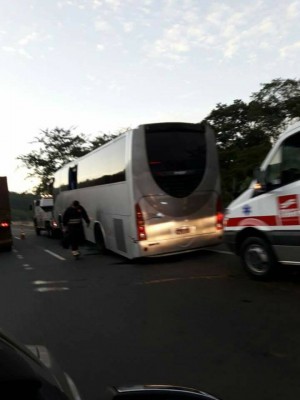Motorista de ônibus percebeu falha nos freios ao passar pela praça de pedágio Araguari 2