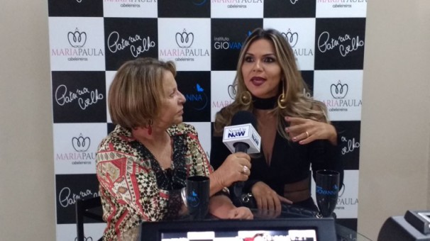 A estrelada Karinna Prado - Diretora Nacional  da Mary Kay -  no coquetel de inauguração do Instituto Giovanna