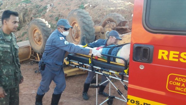 Acidente de trabalho ocorreu na região dos Verdes ** Divulgação