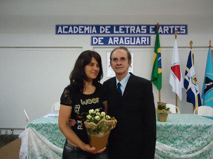Maria Abadia C. Gonçalves ao lado do esposo e aniversariante do dia 12, Eurípedes Napolião Gonçalves