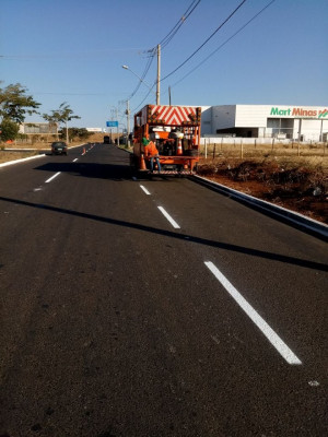 SETTRANS conclui pintura estratigráfica em três entradas da cidade