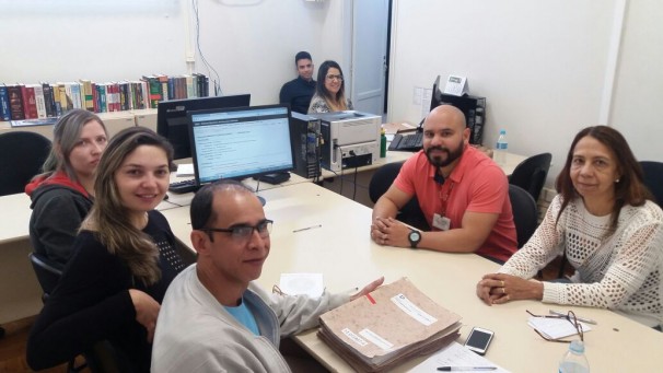 Servidores do TJMG durante treinamento nesta terça-feira ** Gazeta do Triângulo