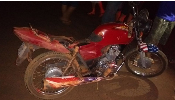 Motocicleta envolvida em acidente com vítima fatal
