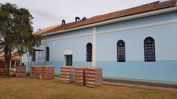 Capela em Amanhece recebe obras com o objetivo de preservar estrutura do prédio