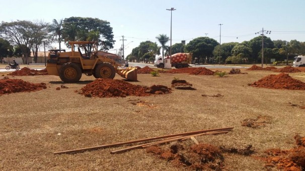 Obras de irrigação automática começaram 