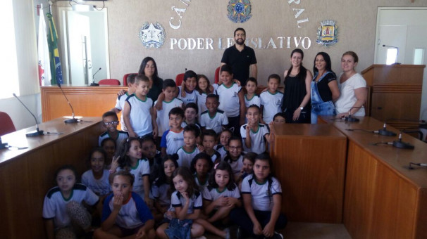 Estudantes puderam conhecer a estrutura da Câmara Municipal